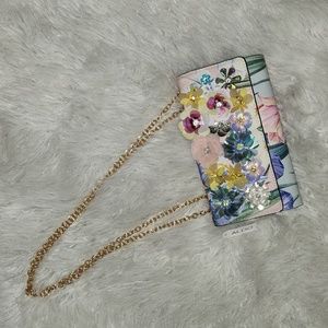 Aldo Floral Appliqué Crossbody